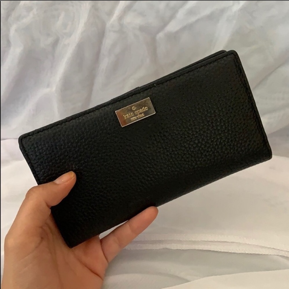 Black and gold Kate Spade wallet